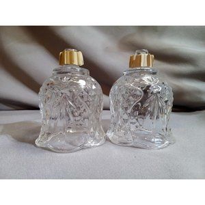 Homco Crystal Look‎ Candle Holders 4 Inches Tall - No Base
